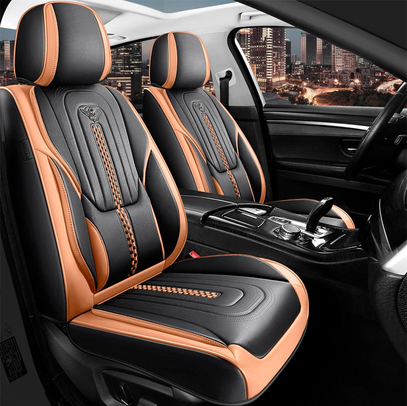 Capa Universal Completa Para Carro Izurus em Couro Legítimo +BRINDES: 3 Tapetes Para Carro