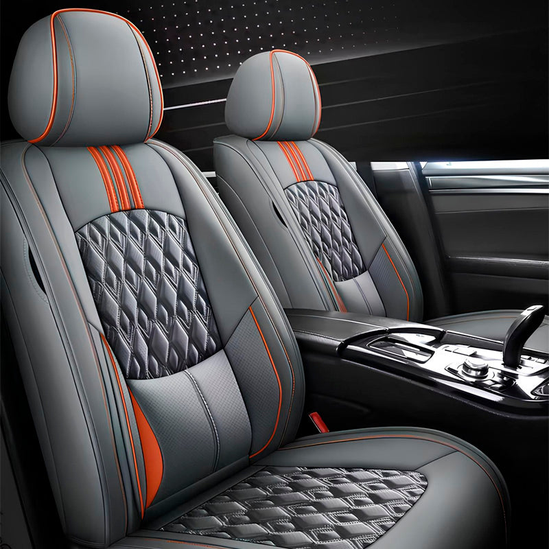 Capa Universal Veron Completa para Carro em Couro Legítimo +3 BRINDES: Tapetes Automotivos