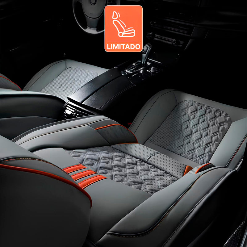 Capa Universal Veron Completa para Carro em Couro Legítimo +3 BRINDES: Tapetes Automotivos