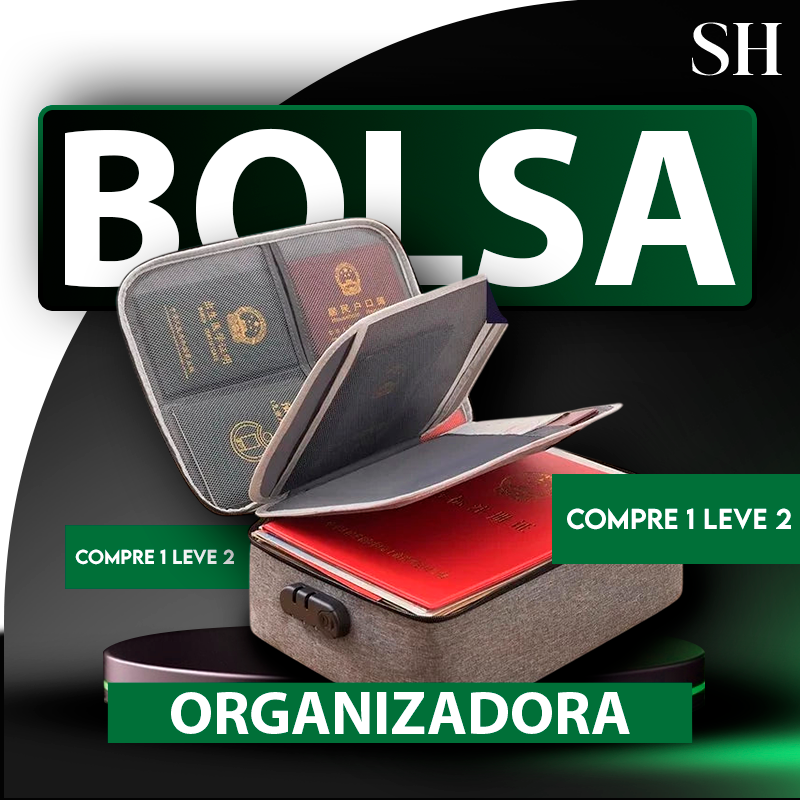 [COMPRE 1 LEVE 2] Bolsas Organizadores de Documentos Multi Repatições Prática