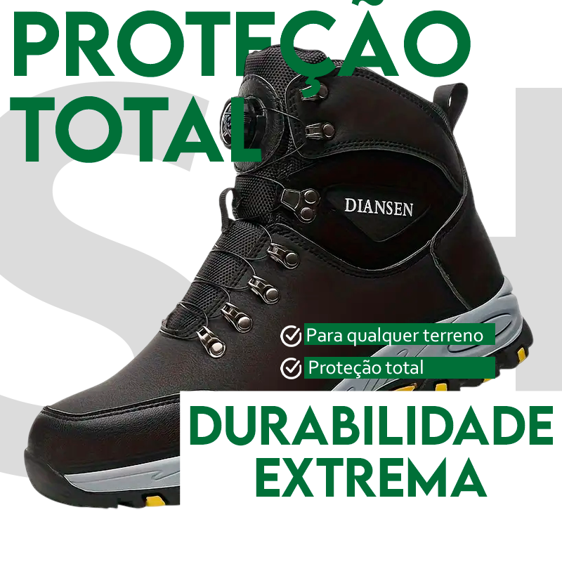 Bota Masculina Ortopédica em Couto Legítimo e Solado Tratorado +BRINDES: 5 Cuecas e 5 Meias