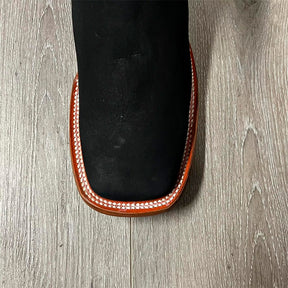 Kit Bota Barreto em Couro Legítimo Ortopédico +3 BRINDES: Faca Bainha e Cinto