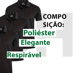 Kit 7 Camisas Polo Sport Masculina Manga Curta Minimalista