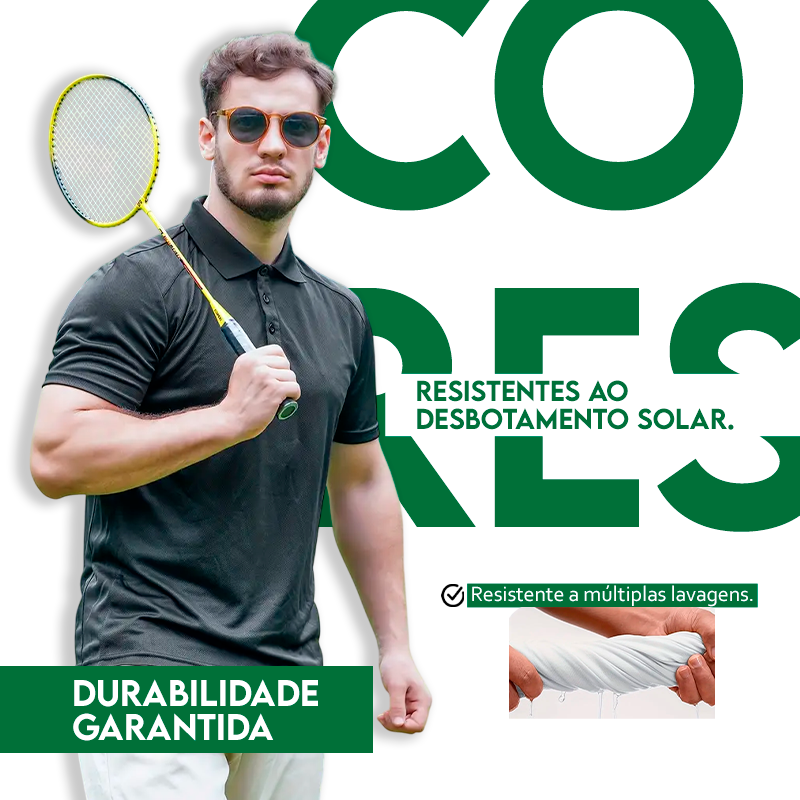 Kit 7 Camisas Polo Sport Masculina Manga Curta Minimalista