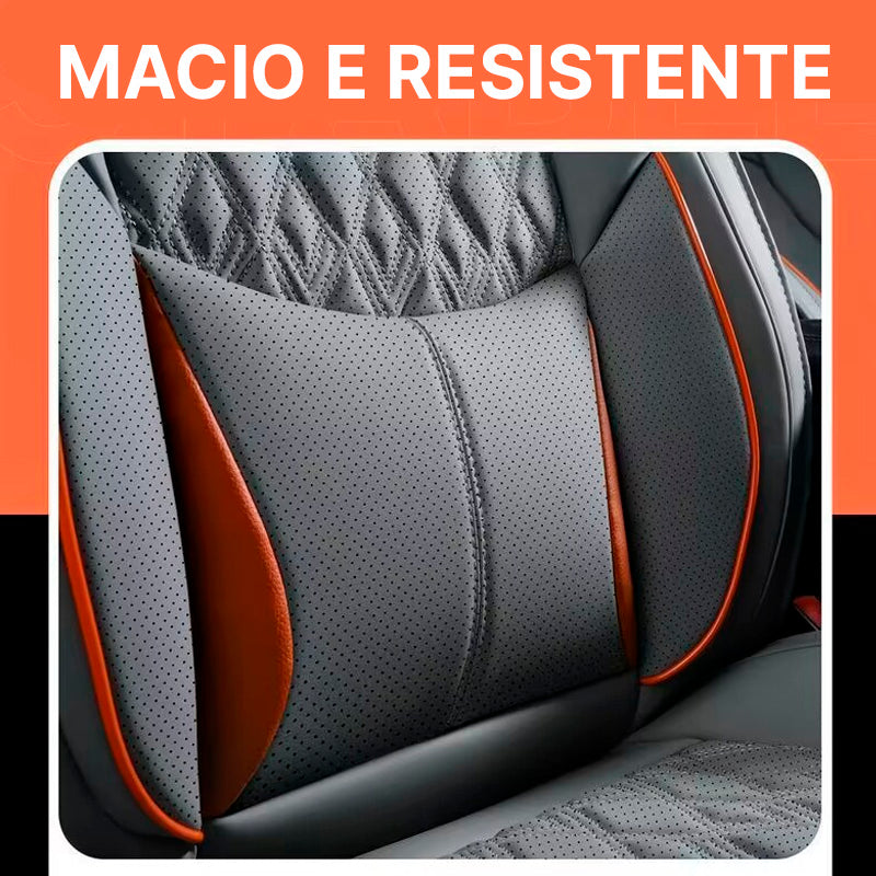 Capa Universal Veron Completa para Carro em Couro Legítimo +3 BRINDES: Tapetes Automotivos