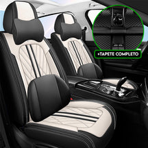 Capa Universal Major Completa Para Carro em Couro Legítimo + 3 BRINDES: Tapetes Automotivos