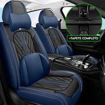 Capa Universal Major Completa Para Carro em Couro Legítimo + 3 BRINDES: Tapetes Automotivos