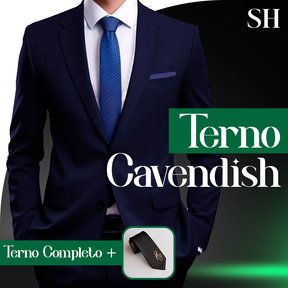 Conjunto de Terno Completo Formal em Tecido Oxford Canvedish | BRINDE: Gravata