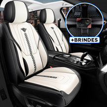 Capa Universal Completa Para Carro Izurus em Couro Legítimo +BRINDES: 3 Tapetes Para Carro