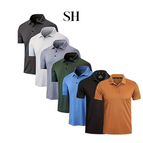 Kit 7 Camisas Polo Sport Masculina Manga Curta Minimalista