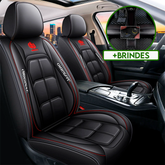 Capa Universal Thunder Completa Para Carro em Couro Legítimo + 3 BRINDES: Tapetes Automotivos