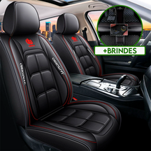 Capa Universal Thunder Completa Para Carro em Couro Legítimo + 3 BRINDES: Tapetes Automotivos