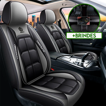 Capa Universal Thunder Completa Para Carro em Couro Legítimo + 3 BRINDES: Tapetes Automotivos