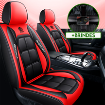 Capa Universal Thunder Completa Para Carro em Couro Legítimo + 3 BRINDES: Tapetes Automotivos